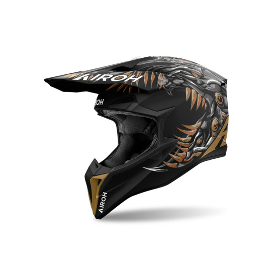 Casque cross Airoh Wraaap - Cyborg