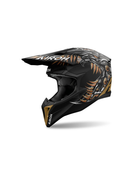 Casque cross Airoh Wraaap - Cyborg