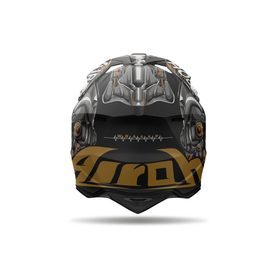 Casque cross Airoh Wraaap - Cyborg