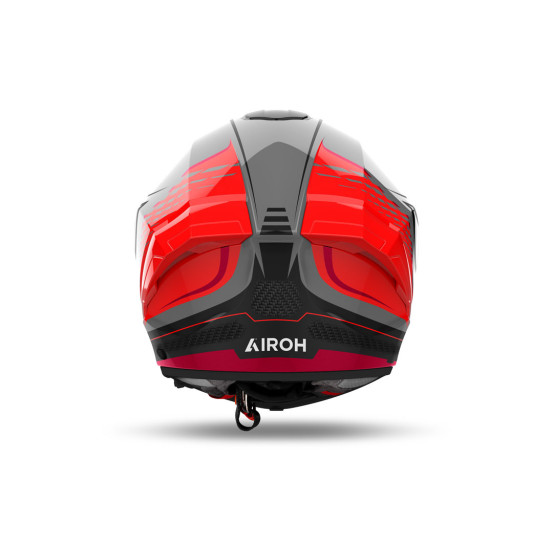 Casque intégral Airoh Matryx Rocket - Rouge Fluo