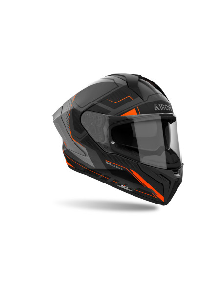 Casque intégral Airoh Matryx Rocket - Orange Mat