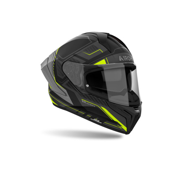 Casque intégral Airoh Matryx Rocket - Jaune Mat
