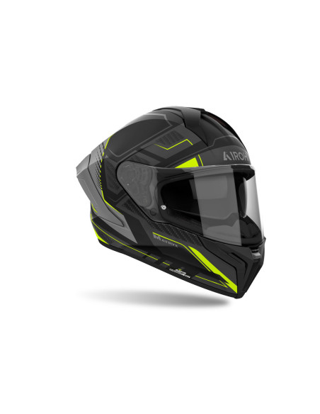 Casque intégral Airoh Matryx Rocket - Jaune Mat