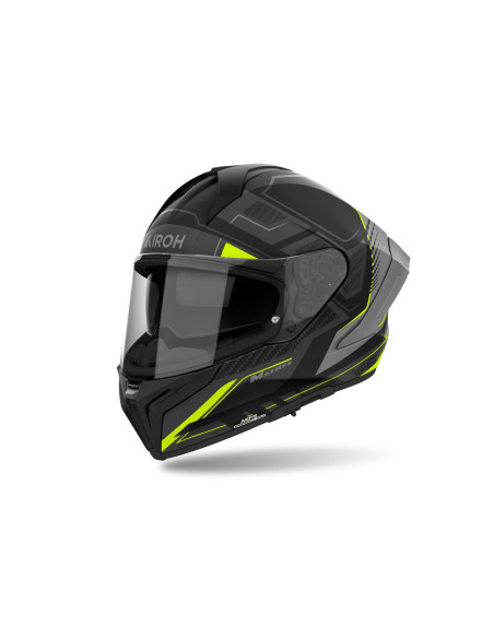 Casque intégral Airoh Matryx Rocket - Jaune Mat