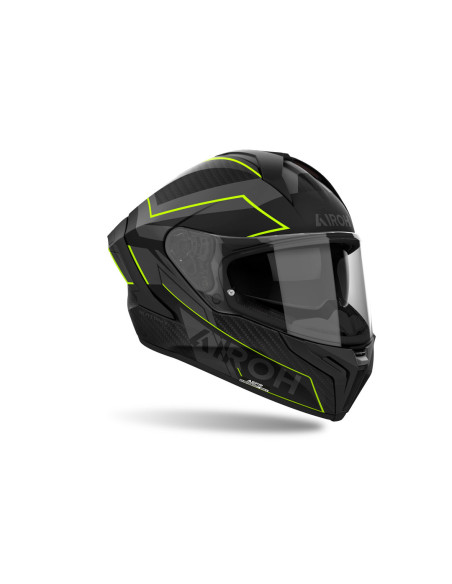Casque intégral Airoh Matryx Sentinel - Jaune Mat