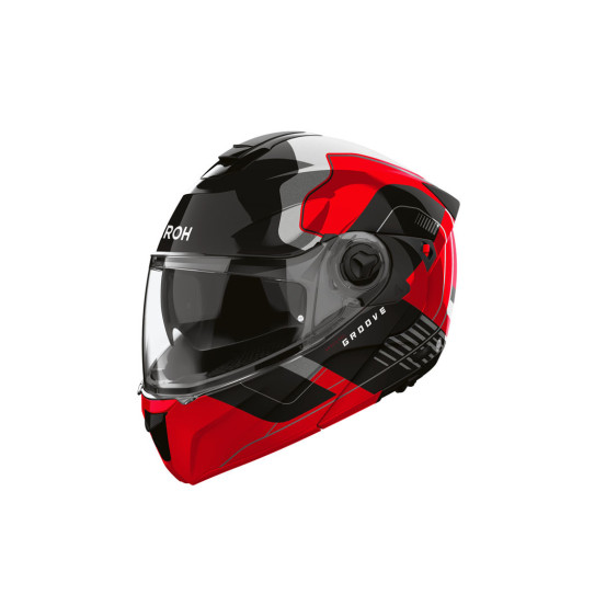 Casque modulable Airoh Specktre Groove - Rouge