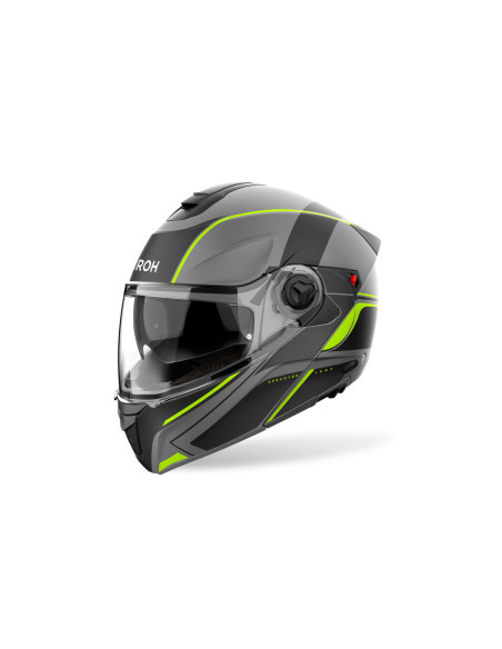 Casque modulable Airoh Specktre Leaf - Jaune Mat