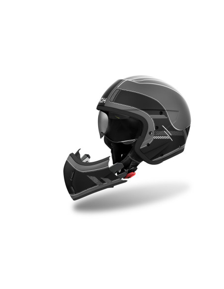 Casque modulable Airoh J 110 Raster - Noir Mat