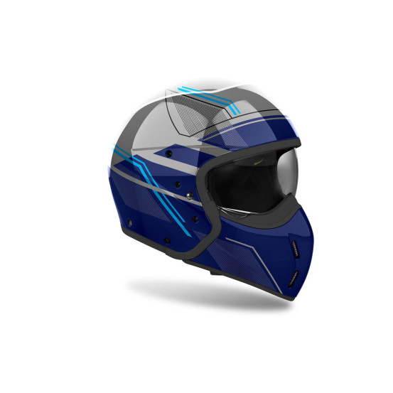 Casque modulable Airoh J 110 Slim - Bleu