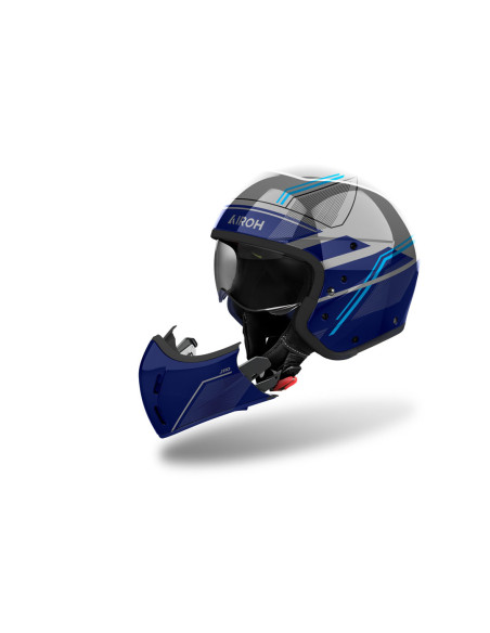 Casque modulable Airoh J 110 Slim - Bleu