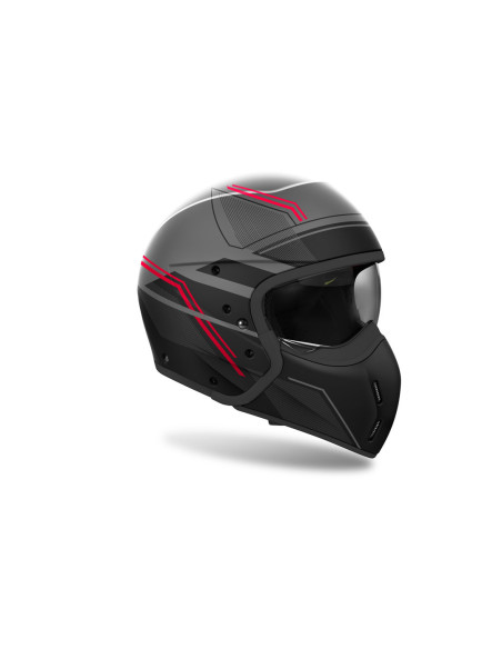 Casque modulable Airoh J 110 Slim - Rouge Mat