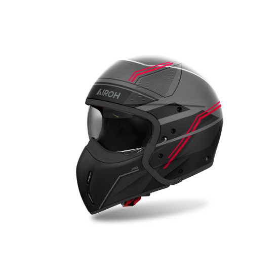 Casque modulable Airoh J 110 Slim - Rouge Mat