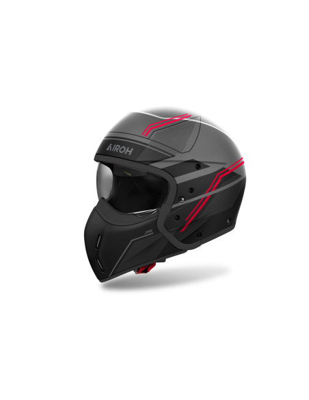 Casque modulable Airoh J 110 Slim - Rouge Mat