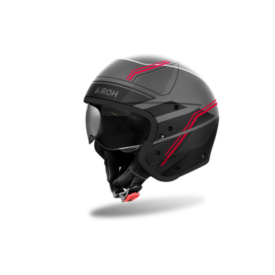 Casque modulable Airoh J 110 Slim - Rouge Mat
