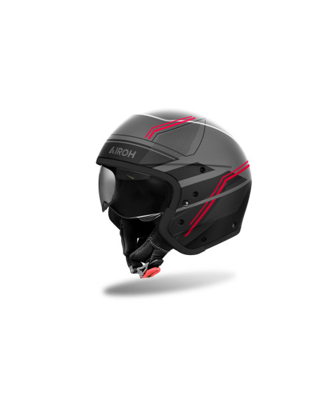 Casque modulable Airoh J 110 Slim - Rouge Mat