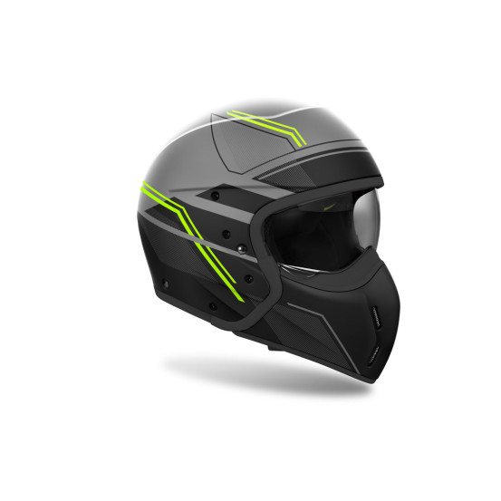 Casque modulable Airoh J 110 Slim - Jaune Mat