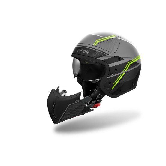 Casque modulable Airoh J 110 Slim - Jaune Mat