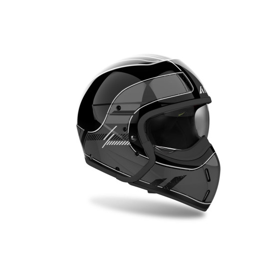 Casque modulable Airoh J 110 Raster - Gris foncé