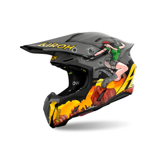 Casque cross Airoh Twist 3 - Adventure Mat