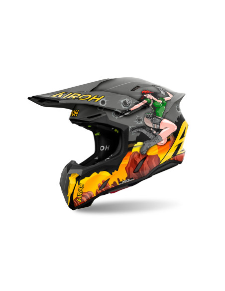 Casque cross Airoh Twist 3 - Adventure Mat