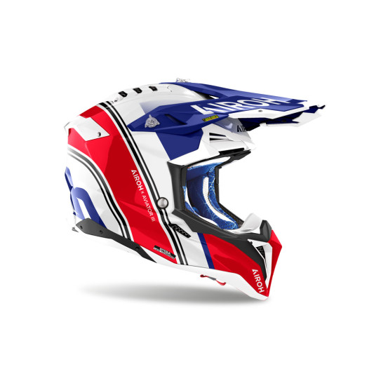 Casque cross Airoh Aviator 3 Hima - Rouge