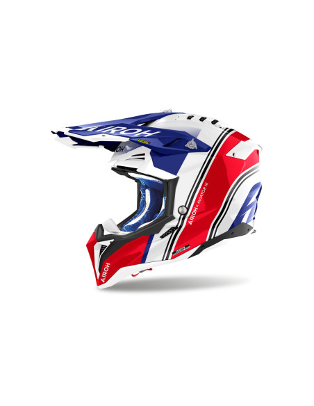Casque cross Airoh Aviator 3 Hima - Rouge