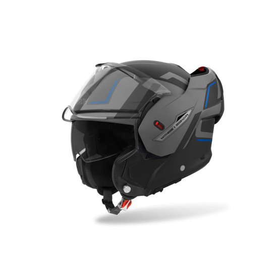 Casque modulable Airoh Mathisse II Genius - Bleu Mat