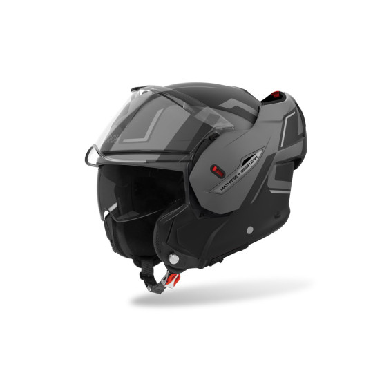 Casque modulable Airoh Mathisse II Genius - Gris Mat