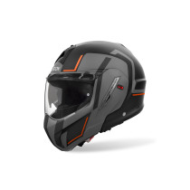 Casque modulable Airoh Mathisse II Genius - Orange Mat