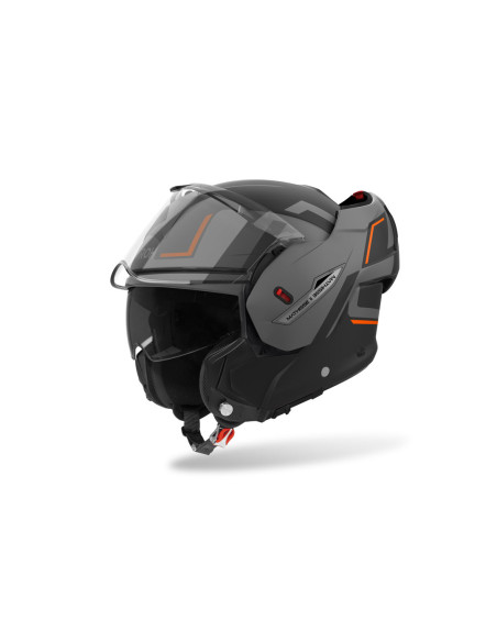 Casque modulable Airoh Mathisse II Genius - Orange Mat