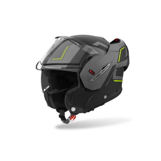 Casque modulable Airoh Mathisse II Genius - Jaune Mat