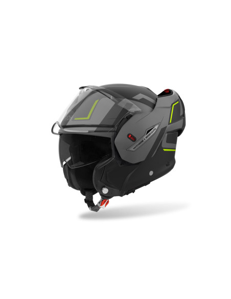 Casque modulable Airoh Mathisse II Genius - Jaune Mat