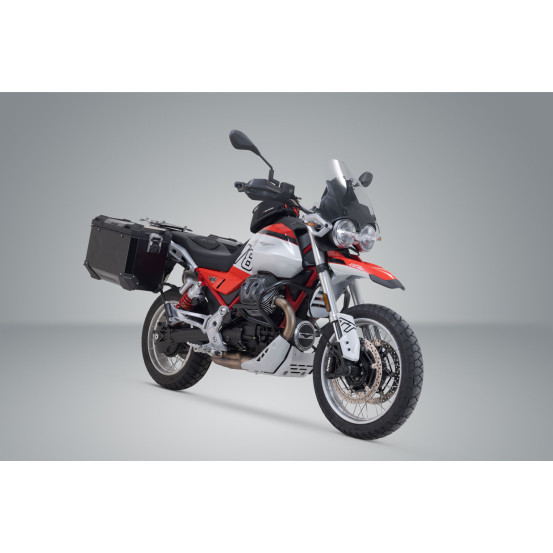 Valises latérales SW-MOTECH TRAX ADV 37 Litres gauche - 45 Litres droite avec support x2 Moto Guzzi V85 TT / Strada 2024