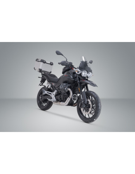 Top case SW-MOTECH TRAX ADV 38 Litres avec support Moto Guzzi V85 Strada 2024