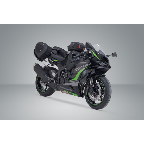 Sacoches cavalières SW-MOTECH PRO Blaze Haute 15-20 Litres avec supports x2 Kawasaki ZX-6R 2023