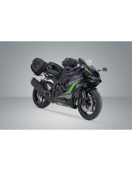 Sacoches cavalières SW-MOTECH PRO Blaze Haute 15-20 Litres avec supports x2 Kawasaki ZX-6R 2023