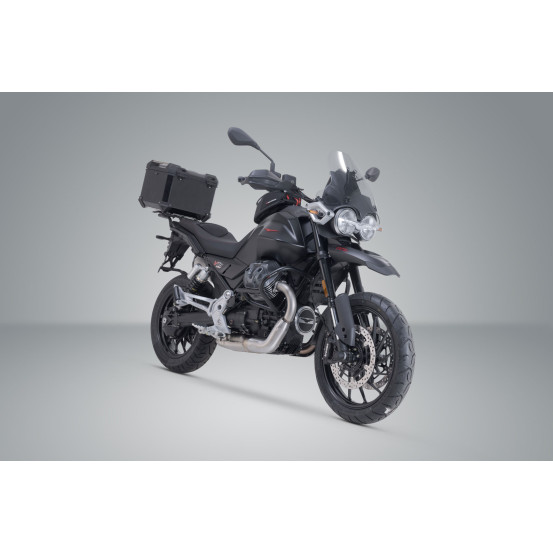 Top case SW-MOTECH TRAX ADV 38 Litres avec support Moto Guzzi V85 Strada 2024