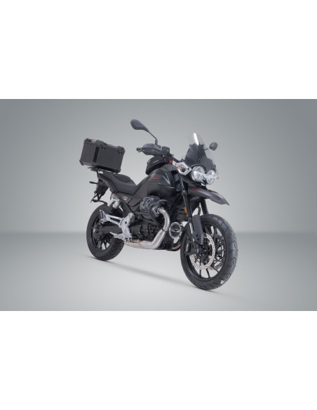 Top case SW-MOTECH TRAX ADV 38 Litres avec support Moto Guzzi V85 Strada 2024