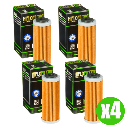 Pack de 4 Filtres à huile HIFLOFILTRO HF652