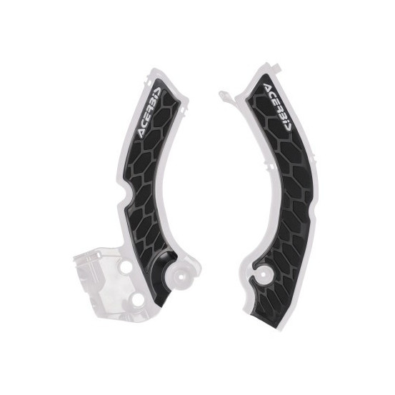 Protection de cadre XGRIP - Blanc Noir - ACERBIS TRIUMPH TF 250/450 2024-2025