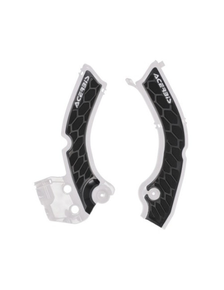 Protection de cadre XGRIP - Blanc Noir - ACERBIS TRIUMPH TF 250/450 2024-2025