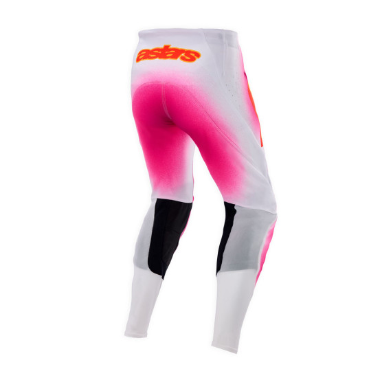 Pantalon cross Alpinestars 2025 Supertech Edition limitée LE MIG - Rose Fluo Blanc