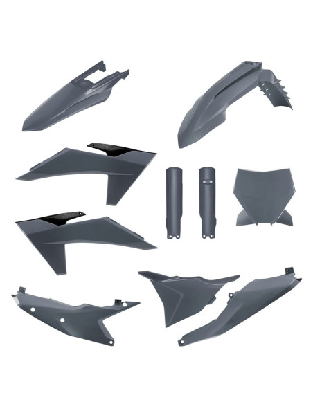 Kit plastiques complet - Gris - POLISPORT KTM SX / SXF 2023