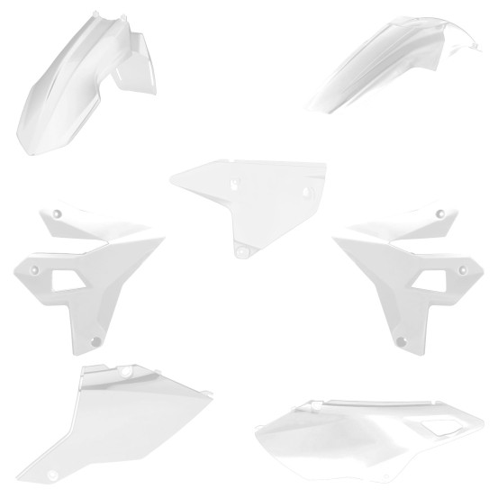Kit plastiques Restylé POLISPORT - Blanc - Suzuki 400 DR-Z