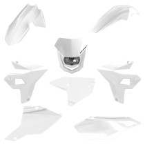 Kit plastiques Restylé POLISPORT complet - Blanc - Suzuki 400 DR-Z