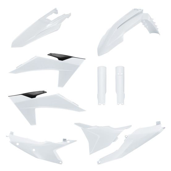 Kit plastiques semi complet - Blanc - POLISPORT KTM EXC / EXC-F 2024