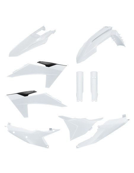 Kit plastiques semi complet - Blanc - POLISPORT KTM EXC / EXC-F 2024
