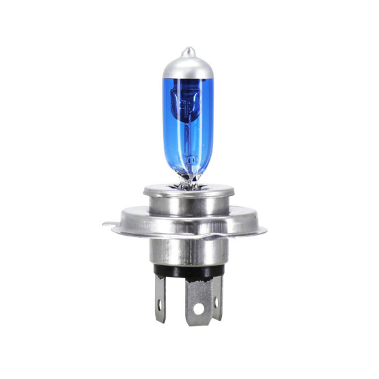 Ampoule halogène H4 12V 35-35w performance culot p43t bleu (éclairage Super blanc) (projecteur)