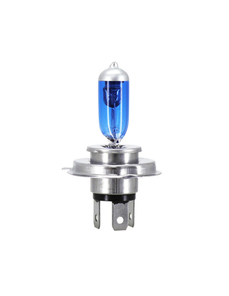 Ampoule halogène H4 12V 35-35w performance culot p43t bleu (éclairage Super blanc) (projecteur)