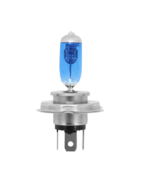 Ampoule halogène H4 12V 35-35w performance culot p43t bleu (éclairage Super blanc) (projecteur)